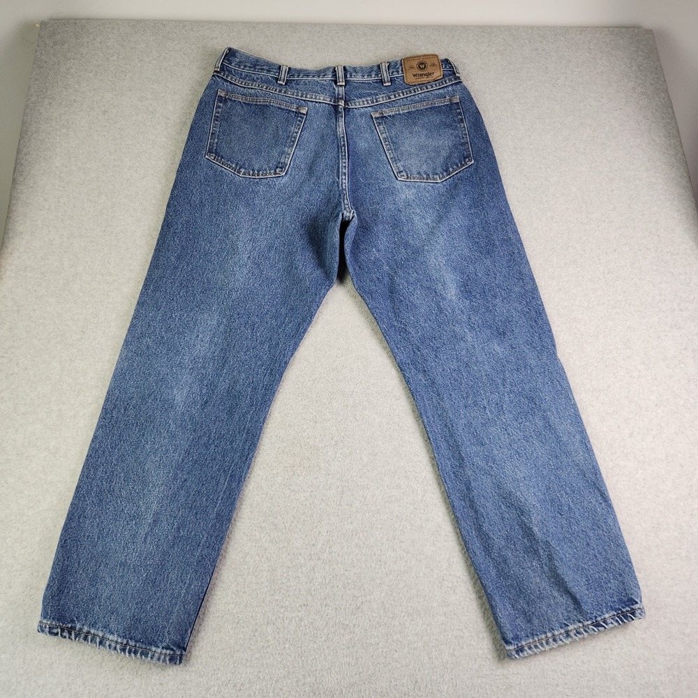 Wrangler Jeans Mens 36x30 Blue Denim 5-Pocket Workwear‎ Authentic Straight Leg